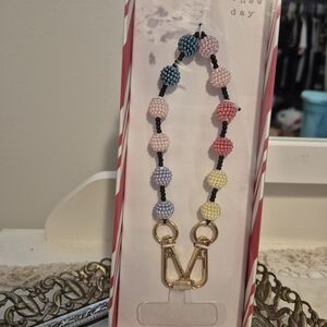 Colorful Beaded Cell Phone Lanyard